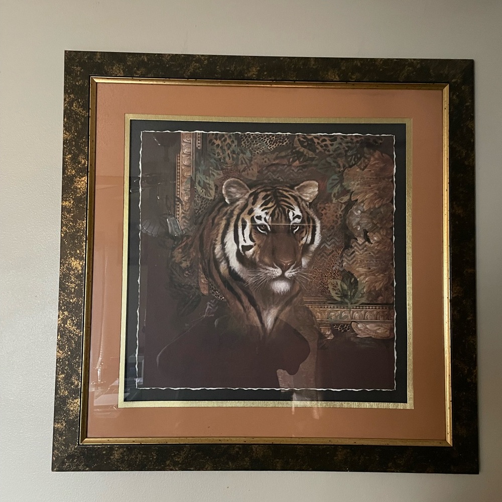 Framed Tiger Art Print